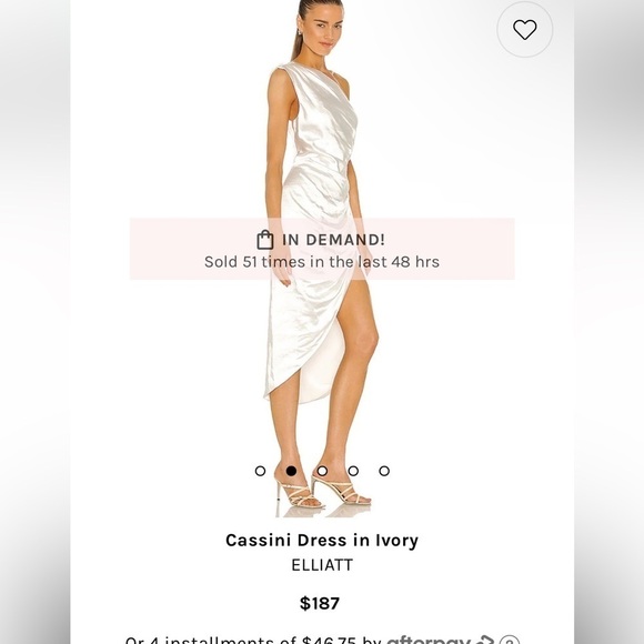 NWT ELLIATT Cassini Dress In Ivory 🔥 XS - Picture 3 of 9